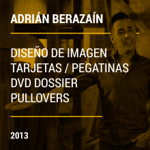 ADRIÁN BERAZAÍN LOGOTIPO & APLICACIONES. Design, Art Direction, Design Management, Graphic Design, and Creativit project by Alejandro Cervantes - 08.15.2013