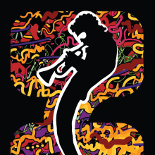 Cartel para el concurso "Miles Davis at The Fillmore". Design, Ilustração tradicional, e Design gráfico projeto de Idoia de Luxán Vázquez - 26.02.2014