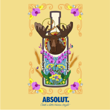 Propuesta concurso Absolut Vodka. Digital Illustration project by Raquel Contreras Recio - 08.30.2019