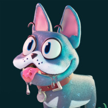 DOG. 3D, and 3D Character Design project by Adrián Andújar - 08.30.2019