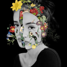Floral. Graphic Design, and Collage project by Lorena Prieto Poncelas - 09.01.2019