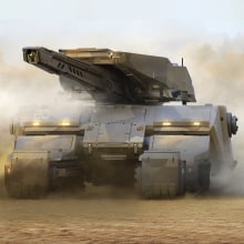 FULGORA-20 Concept Tank Ein Projekt aus dem Bereich 3-D, Kreativität, Videospiele und Concept Art von Juan Novelletto - 03.09.2017