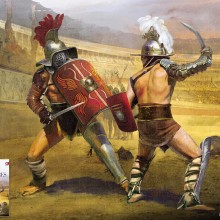 Romanos y gladiadores. Un proyecto de Ilustración tradicional de Ricardo Sánchez Rodríguez - 03.09.2019