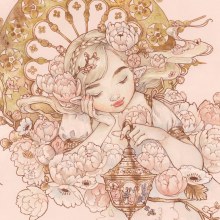 Luz de su corazón. Un projet de Illustration traditionnelle, Dessin , et Aquarelle de Dolle Étoile - 15.02.2017