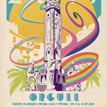 CARTEL ORGULL ALACANT 2019. Traditional illustration, and Graphic Design project by Fernando Fernández Torres - 07.01.2019