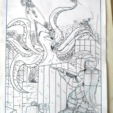 Meu projeto do curso: Desenho a lápis para quadrinhos de super-heróis. Comic, and Pencil Drawing project by lucas.augusto012 - 09.08.2019