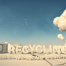 Open title "RECYCLING - What we leave behind". Film, Video, TV, 3D, 3D Animation, Video Editing, and Audiovisual Post-production project by Antonio Amián - 09.11.2019