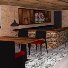 Mi Proyecto del curso: Diseño de interiores para restaurantes. Un proyecto de 3D y Arquitectura interior de Angela Zegarra - 11.09.2019