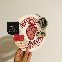 Mi Proyecto del curso: Técnicas de bordado experimental sobre papel. Embroider project by Inma Sánchez - 09.12.2019