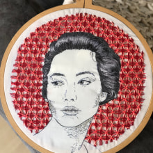 Mi Proyecto del curso: Creación de retratos bordados. Bordado projeto de Karin Finkelstein - 12.09.2019