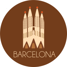 Magnet de la Sagrada Familia. Un proyecto de Diseño gráfico e Ilustración vectorial de Tatiana Moneta - 10.04.2019