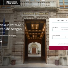 Intranet Gobierno de Aragón. UX / UI, Information Architecture, Web Development, and CSS project by Jesús Hernando - 04.17.2019