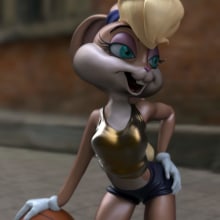 Lola Bunny. 3D Character Design project by Jose L. Payo - 09.20.2019
