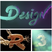 Proyecto del curso: Técnicas avanzadas de lettering 3D con Cinema 4D . Un proyecto de Diseño, 3D, Lettering, Diseño 3D y Lettering 3D de Eva Rodríguez Solís - 21.09.2019