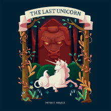 The Last Unicorn Book Cover. Un proyecto de Ilustración tradicional, Diseño editorial, Ilustración digital e Ilustración infantil de Stephany Mesa - 23.09.2019