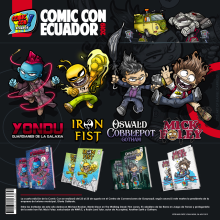 Comic con Ec . Design de personagens, Ilustração vetorial e Ilustração digital projeto de Daniel Carrillo - 23.08.2019