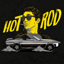 Hot Rod - División Minúscula. Traditional illustration, Vector Illustration, and Digital Illustration project by Danielo Campbells - 09.26.2019