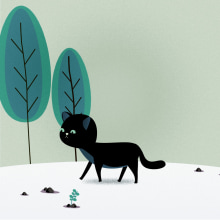 Día del gato. Design, Animação, Design de personagens, Animação de personagens, e Animação 2D projeto de Kelly Daniela Sanchez Rojas - 02.10.2019