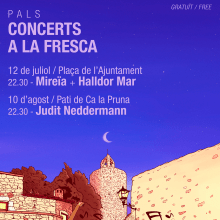 CONCERTS A LA FRESCA 19. Traditional illustration, Art Direction, Graphic Design, Poster Design, and Digital Illustration project by Ferran Sirvent Diestre - 10.03.2019