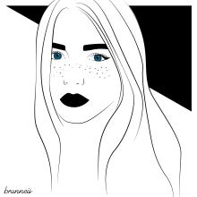Lose. Design, Traditional illustration, Graphic Design, Vector Illustration, Creativit, Portrait Illustration, and Realistic Drawing project by Laura Brunneis - 10.03.2019