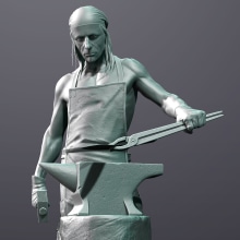 Blacksmith. Un progetto di 3D, Character design e Modellazione 3D di Xavier Blasi - 03.10.2019