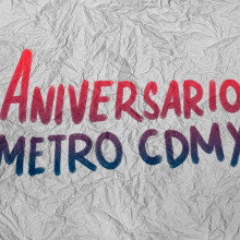 Aniversario del Metro CDMX . Un proyecto de Tipografía de Eugenio Guerrero - 04.09.2019