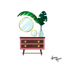 Diseño de props - "Mid Century Modern". Traditional illustration, Furniture Design, Making, and Concept Art project by Lorena Loguén - 07.02.2019