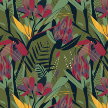 Estampados para Texitura Magazine nº 58. Un progetto di Graphic design, Pattern design e Illustrazione tessile di Isabel Martinez Sierra - 07.10.2019