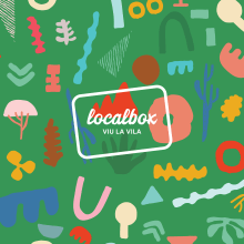 Localbox · Tarjeta regalo pequeño comercio · Branding, Packaging y Pattern Design. Un proyecto de Br, ing e Identidad y Packaging de Paola Pardini - 09.10.2018