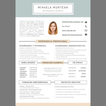 CV Mihaela Muntean. Design gráfico projeto de Mihaela Muntean - 09.10.2019