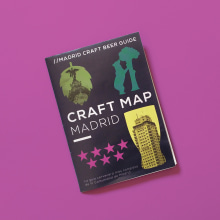 Craft Beer Map Madrid. Design, Graphic Design, Vector Illustration, and Digital Illustration project by Marta Coll - 09.12.2019