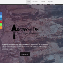 Archeo-On: empresa de Arqueología. Un projet de Webdesign de Enrique Ruiz Prieto - 15.10.2019