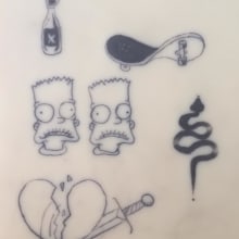 Mi Proyecto del curso: Tatuaje para principiantes. Un proyecto de Diseño de tatuajes de Sara Merino - 16.10.2019