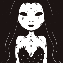 Dark Lady. Ilustração tradicional, Animação, e Design de personagens projeto de niña silla - 17.10.2019