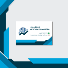 Tarjeta de visita “Juan Rojo Gestión Financiera”. Design, Publicidade, Br, ing e Identidade, Design gráfico, e Design de logotipo projeto de Celia Macías - 17.10.2019