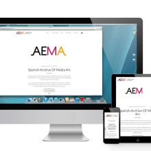 Diseño y creación web Archivo Español de Media Art. I+D+I, AEMA-SAOMA. Un proyecto de Diseño, UX / UI, Gestión del diseño, Diseño gráfico, Diseño de la información, Diseño Web, Desarrollo Web, Retoque fotográfico, Creatividad, CSS y HTML de PATRICIA ARAGÓN MARTÍN - 01.09.2019