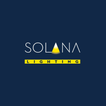 Solana Lighting. Een project van  Br, ing en identiteit, Grafisch ontwerp,  Icoonontwerp y Logo-ontwerp van Paula Mastrangelo - 15.09.2019