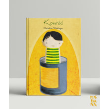 Ilustración de cubierta para el libro infantil "Konrad". Un proyecto de Diseño editorial y Dibujo de Eva Lí - 22.10.2019