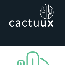 Branding logo Cactuux. Logo Design project by Juan Cano - 05.23.2019