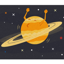 Saturno. Digital Illustration project by Oscar Munguía - 10.25.2019