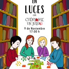 Jugamos en Luces. Un proyecto de Diseño de carteles, Ilustración digital e Ilustración infantil de Isabel Umbría - 28.10.2019