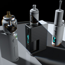 E-Cigarette 3D PROJECT Ein Projekt aus dem Bereich 3D, Fotoretuschierung, 3-D-Modellierung und Audiovisuelle Produktion von Alessio Chinni - 29.10.2019