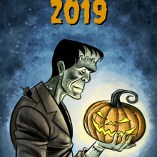 Halloween 2019. Ilustração tradicional projeto de Juanma Hinojosa - 30.10.2019