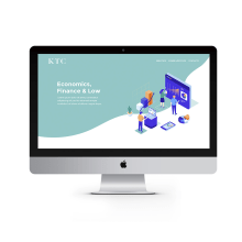 Diseño web KTC Economics. Art Direction, Graphic Design, and Web Design project by Disparo Estudio - 11.07.2019