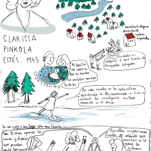 Clarissa Pinkola Estés. Ilustração tradicional projeto de Usue Egia - 09.11.2019