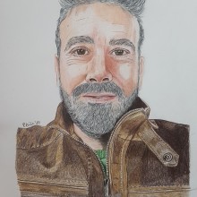 Retrato Diego. Pencil Drawing, Drawing, Portrait Drawing, Realistic Drawing, and Artistic Drawing project by Eloisa Gutiérrez - 11.09.2019