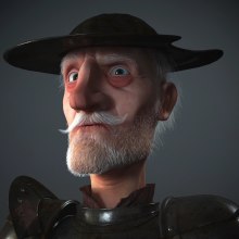 Quijote 3D. 3D, 3D Animation, 3D Modeling, 3D Character Design, and 3D Design project by Miguel Miranda - 08.11.2017