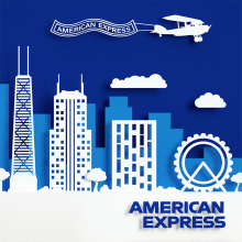 AMERICAN EXPRESS GBTA. Paper Craft, and 3D Design project by noelia lozano cardanha - 01.14.2019