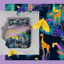 Mi Proyecto del curso: Diseño y composición de patterns textiles . Un proyecto de Ilustración tradicional, Diseño de complementos, Diseño gráfico e Ilustración textil de cindyluv - 14.11.2019