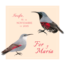 Ilustración para Invitación de Boda. Un proyecto de Ilustración de María León - 15.11.2019
